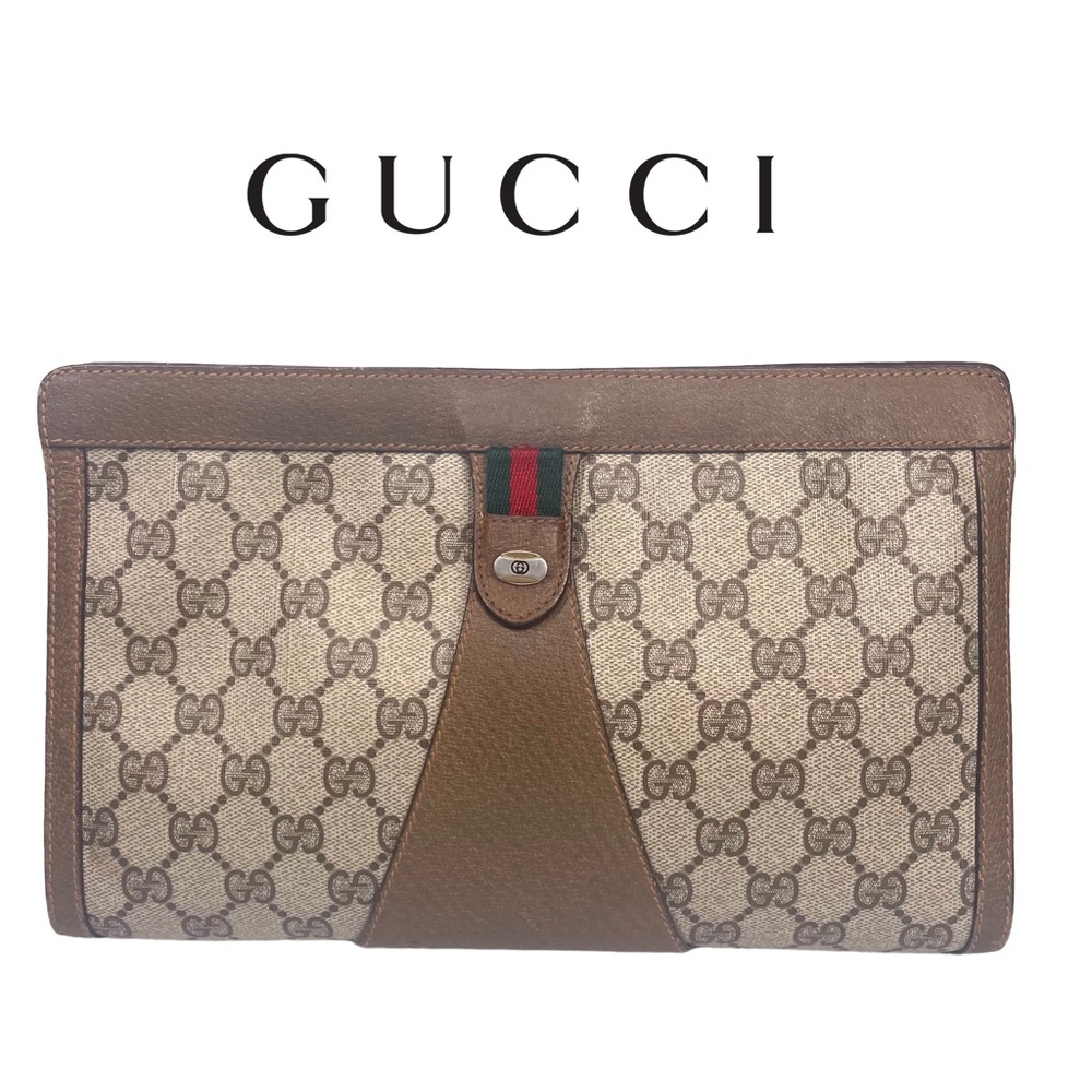 Gucci Ophidia Supreme GG Monogram Accessory Collection Clutch - Picture 2 of 16